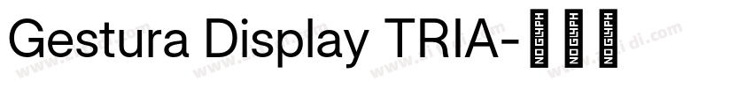 Gestura Display TRIA字体转换 Gestura Display TRIA字体转换
